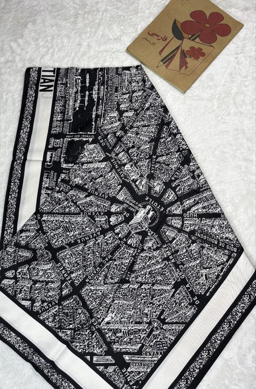 روسری ابریشم تویل