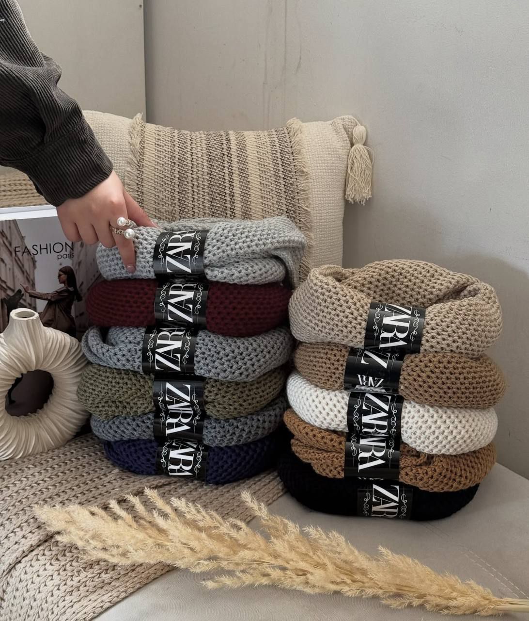 شال بافت-رینگی-فروش عمده-پاییزه